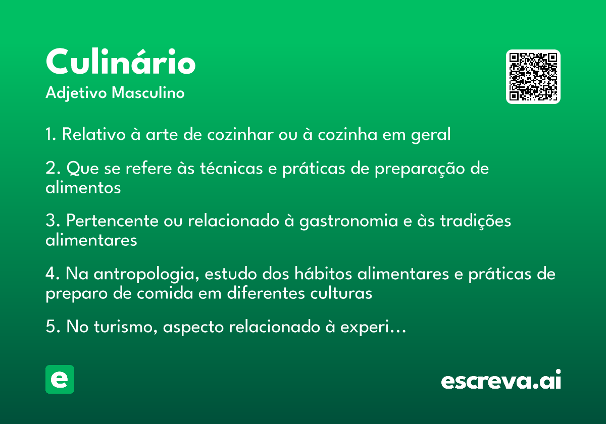 culinário