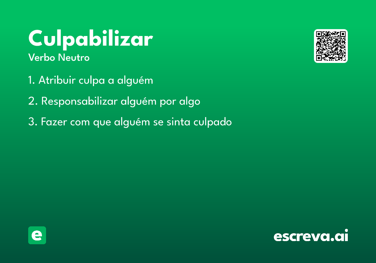 culpabilizar