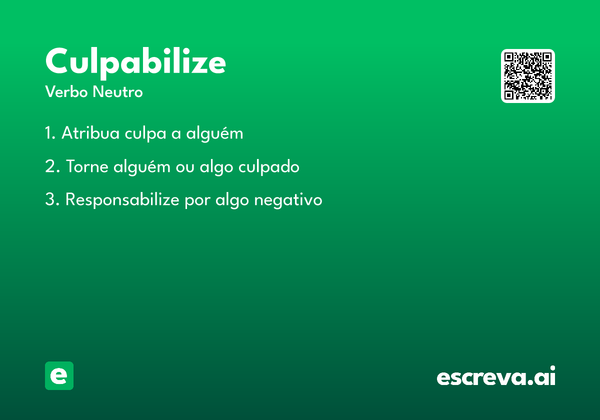 culpabilize