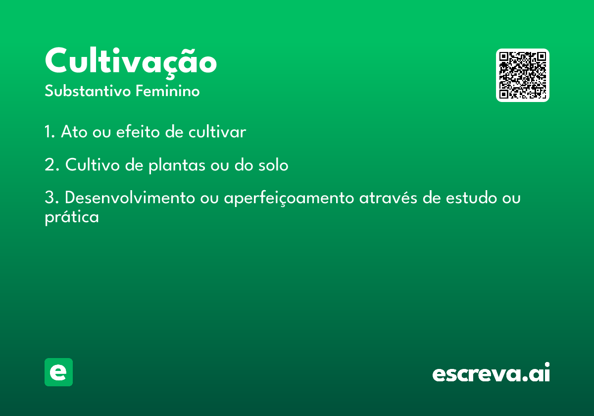 cultivação