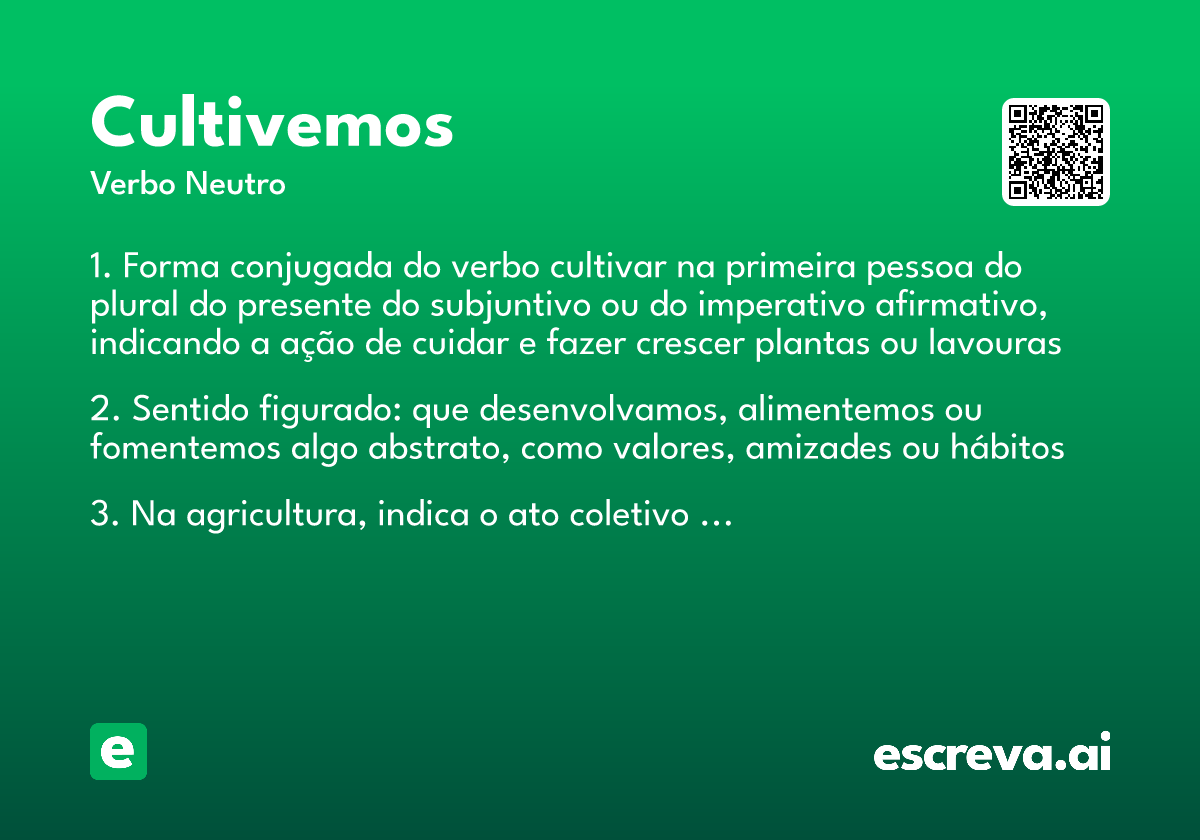 cultivemos