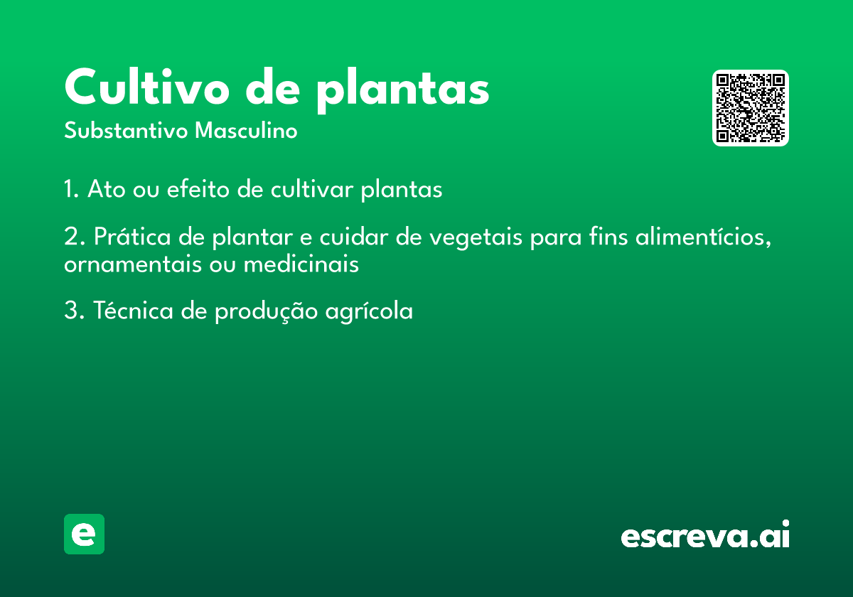 cultivo de plantas