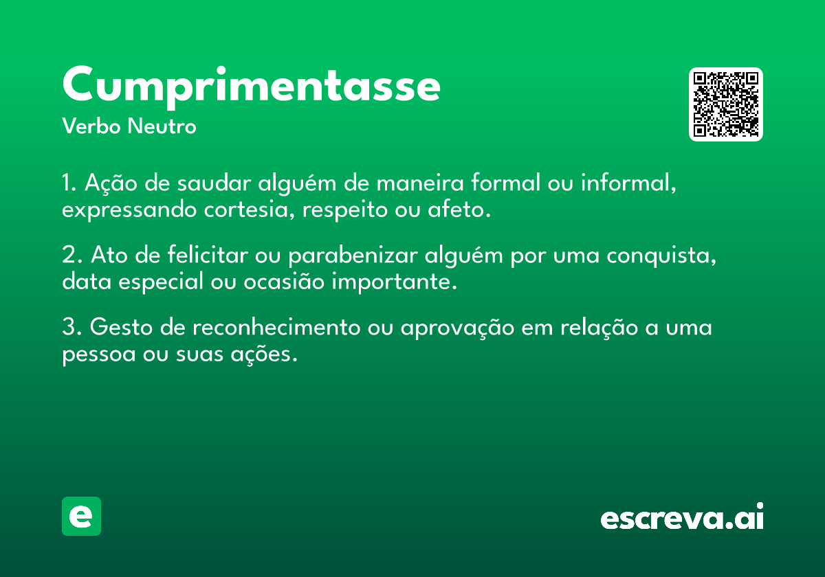 cumprimentasse