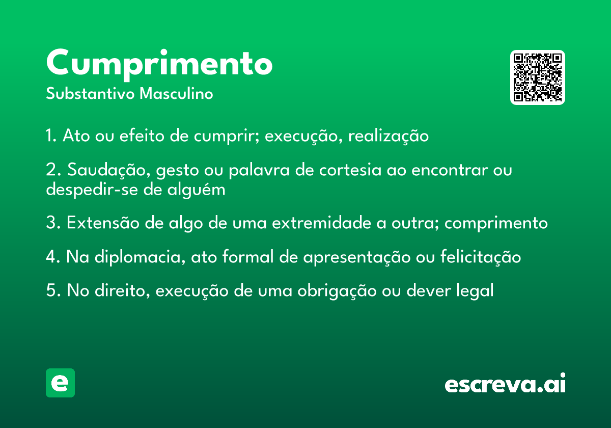cumprimento