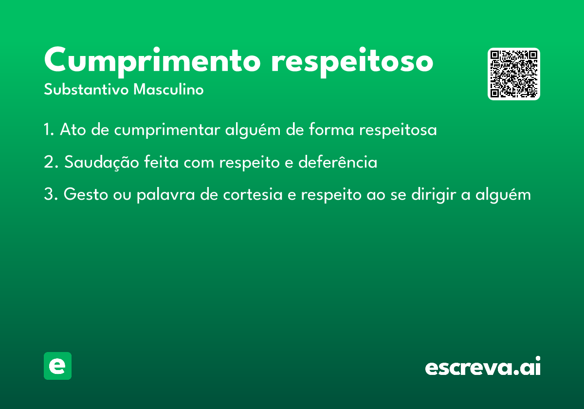 cumprimento respeitoso
