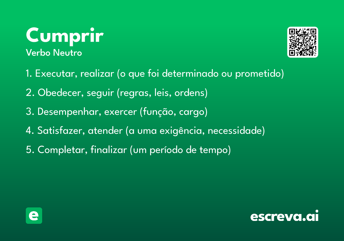 cumprir