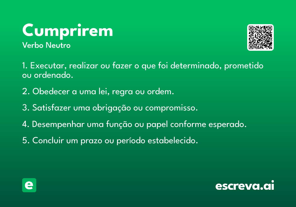 cumprirem