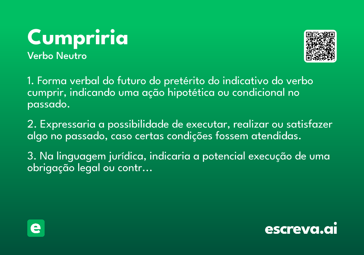 cumpriria