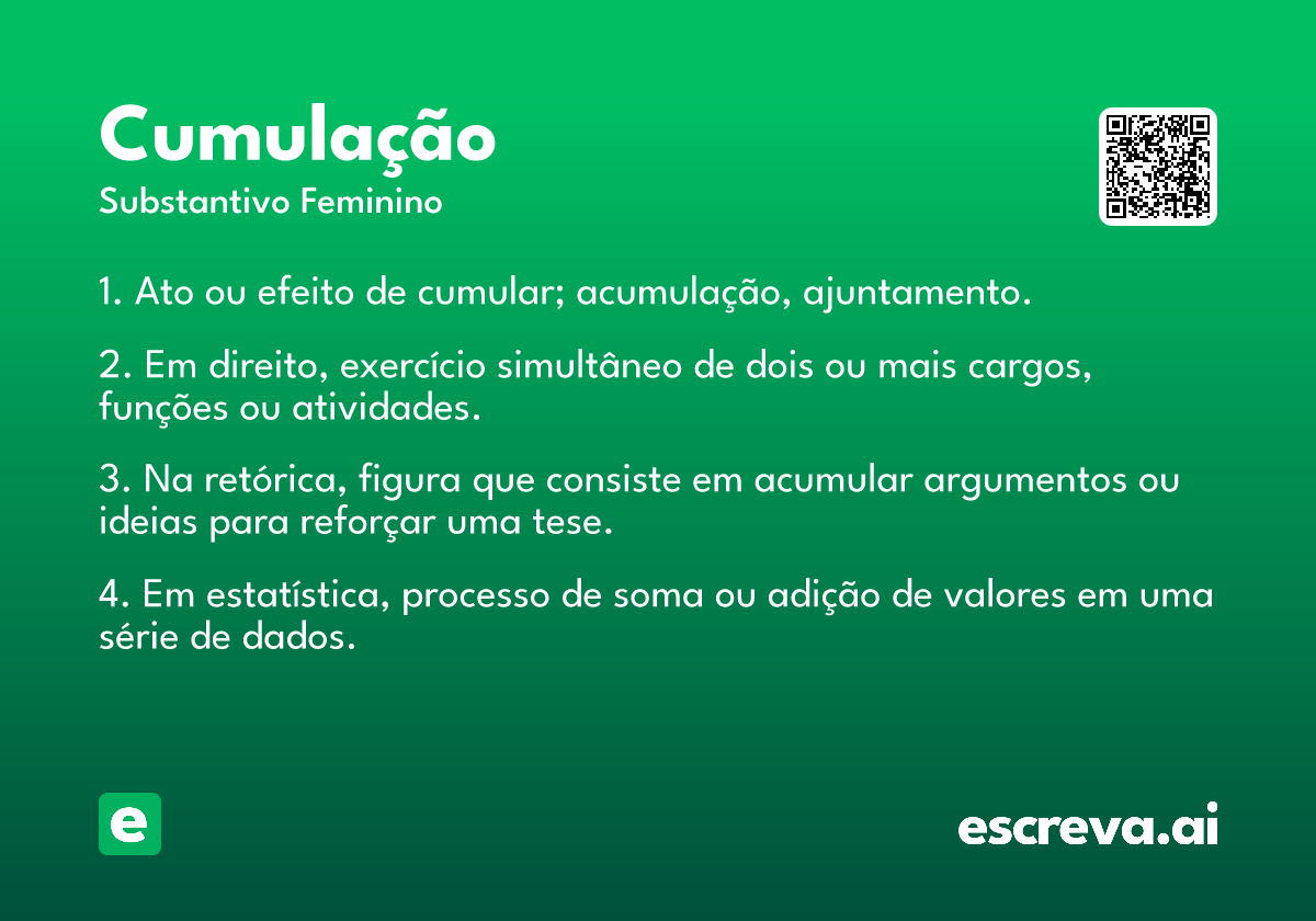 cumulação