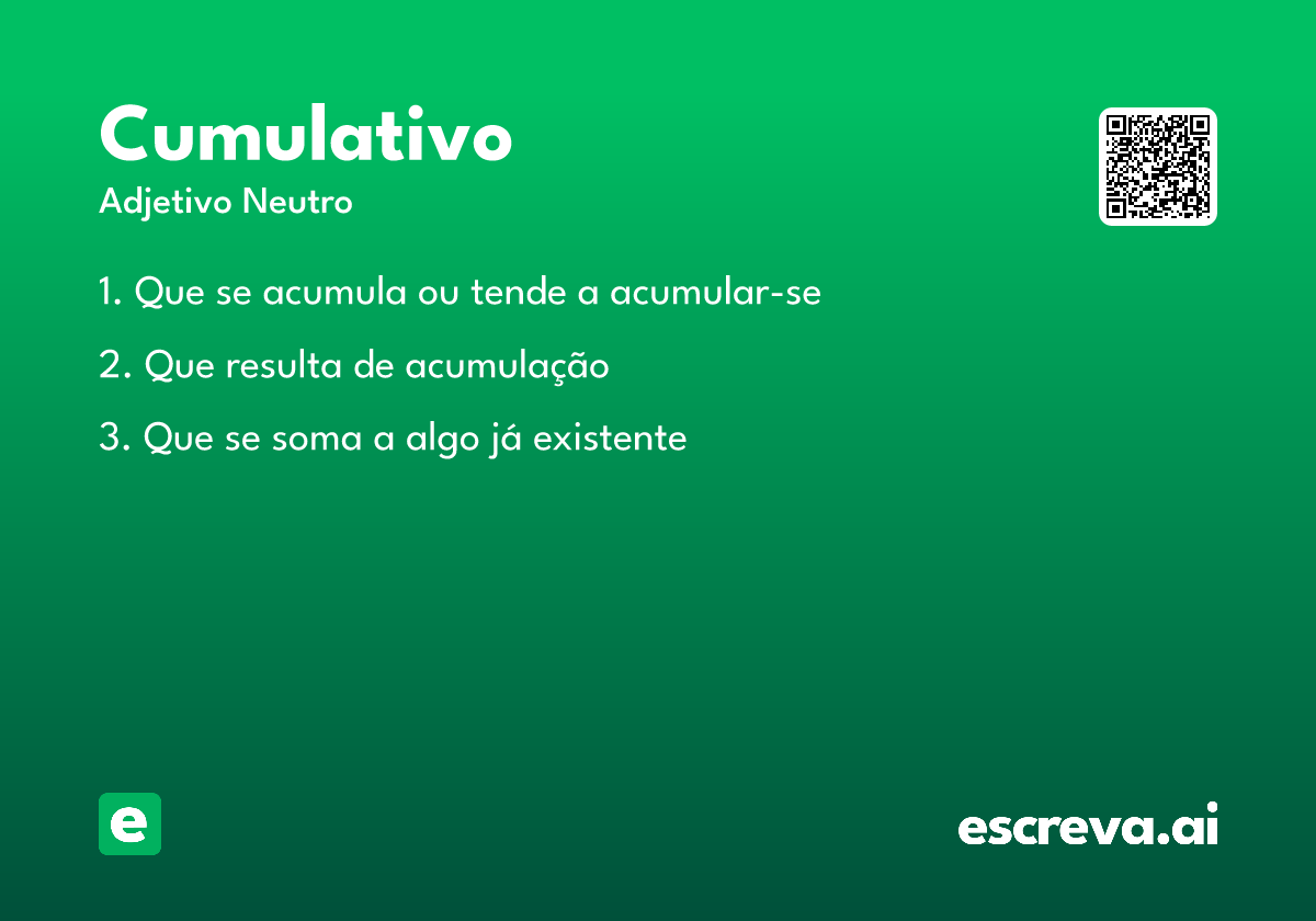 cumulativo