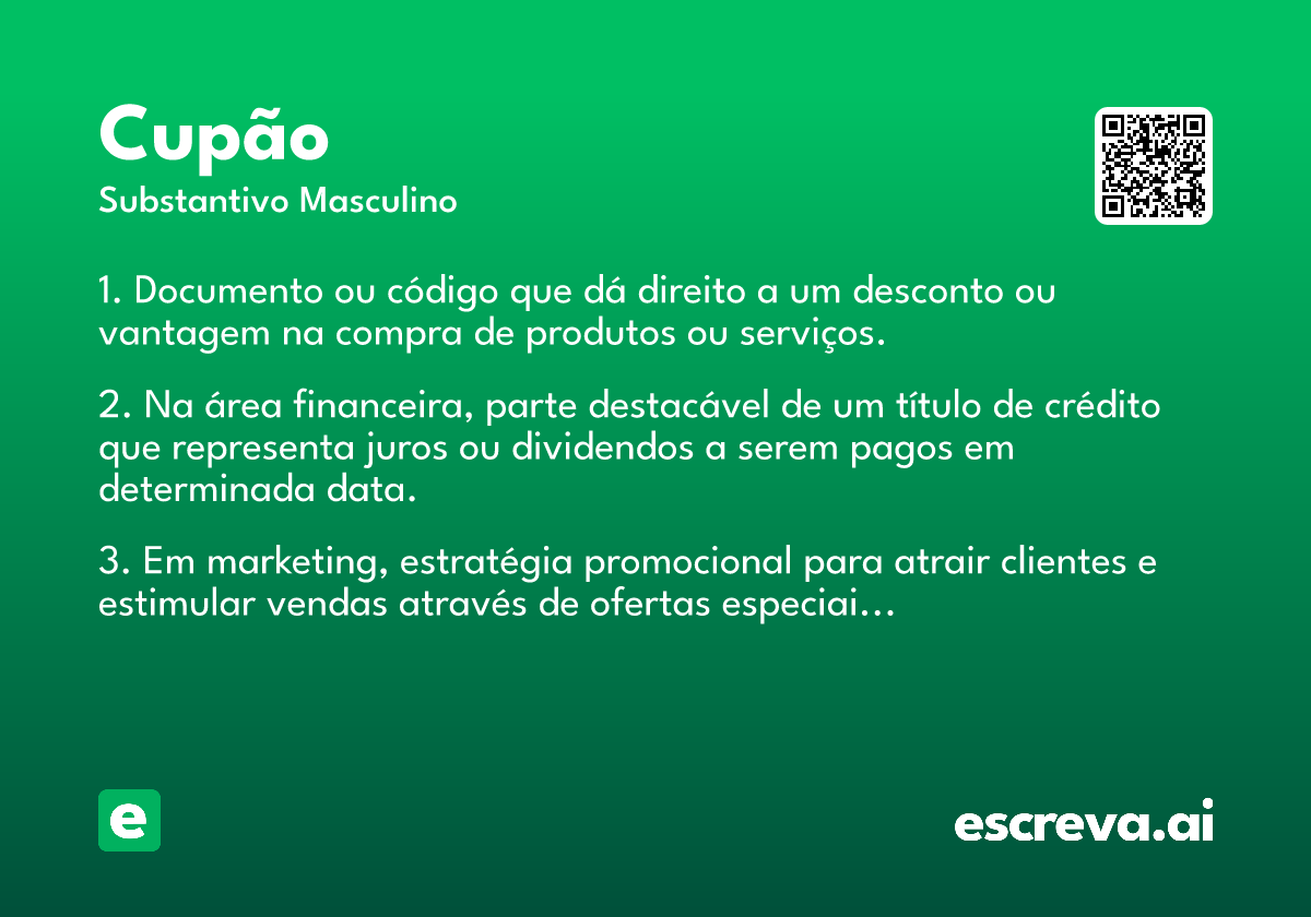 cupão
