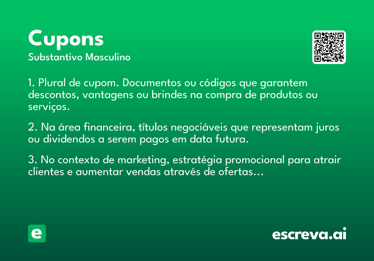 cupons