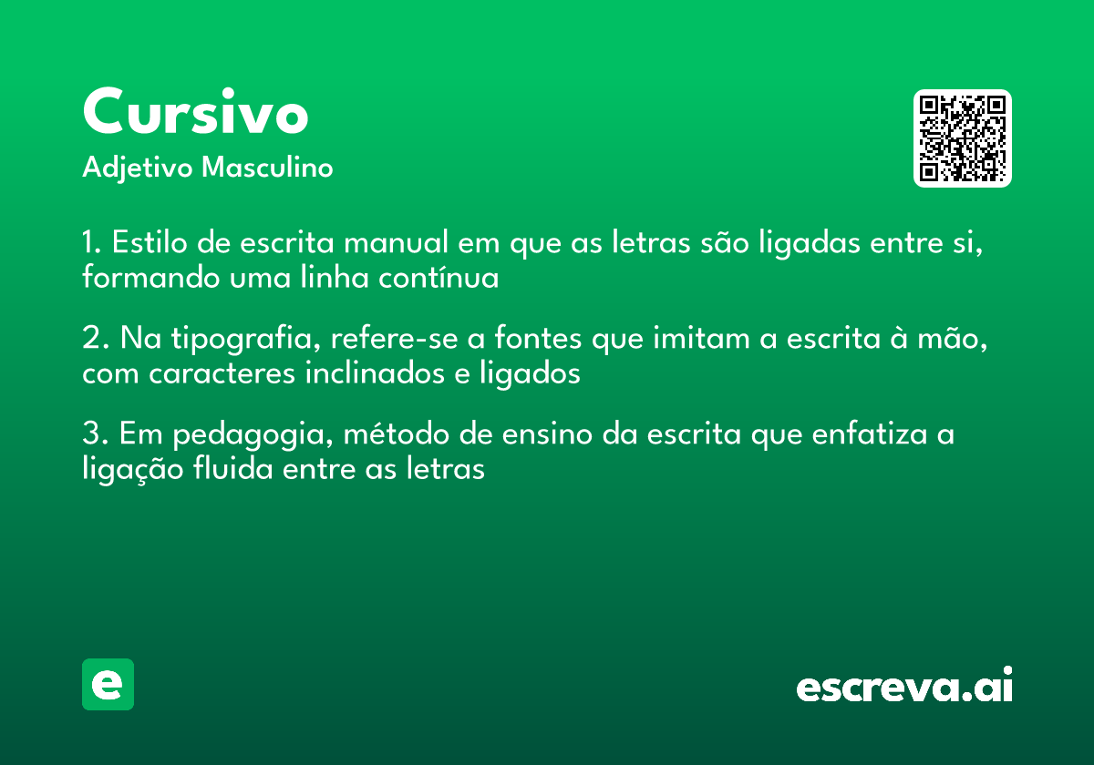 cursivo