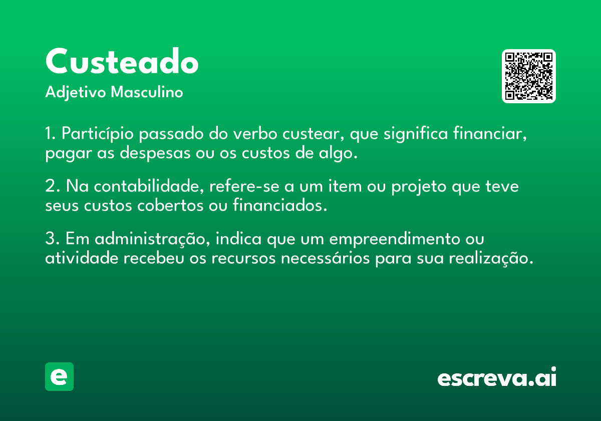 custeado