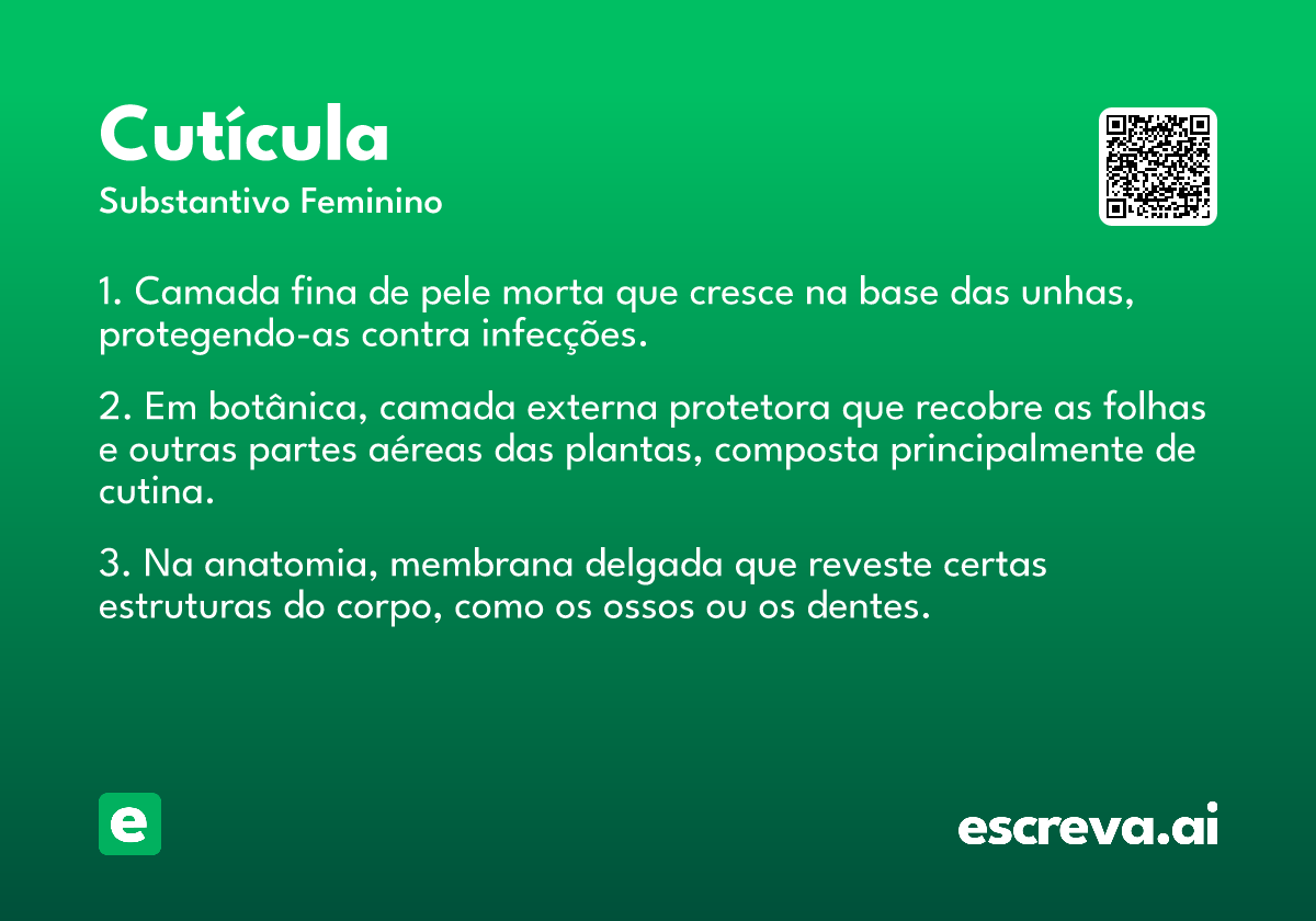 cutícula