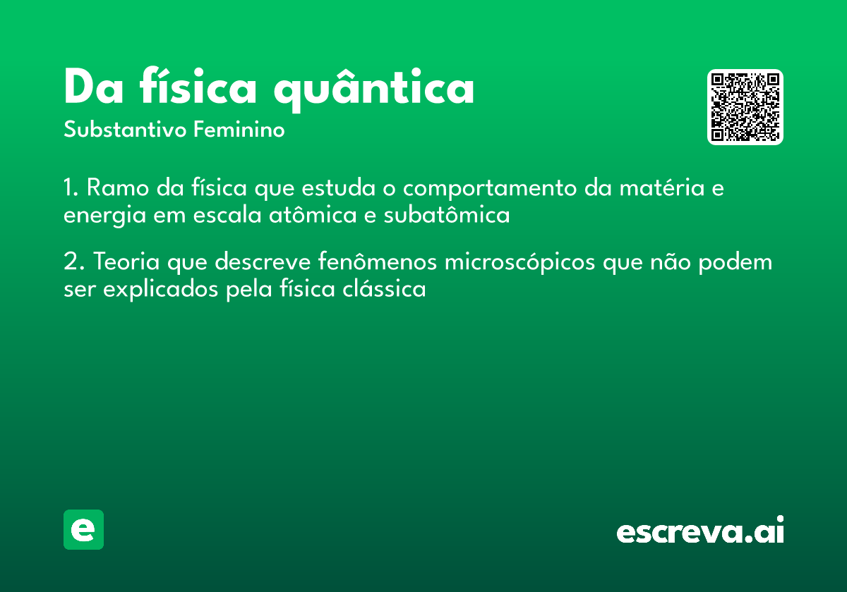 da física quântica
