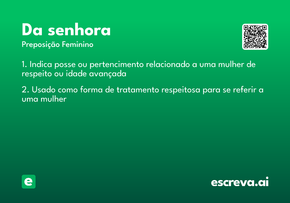 da senhora
