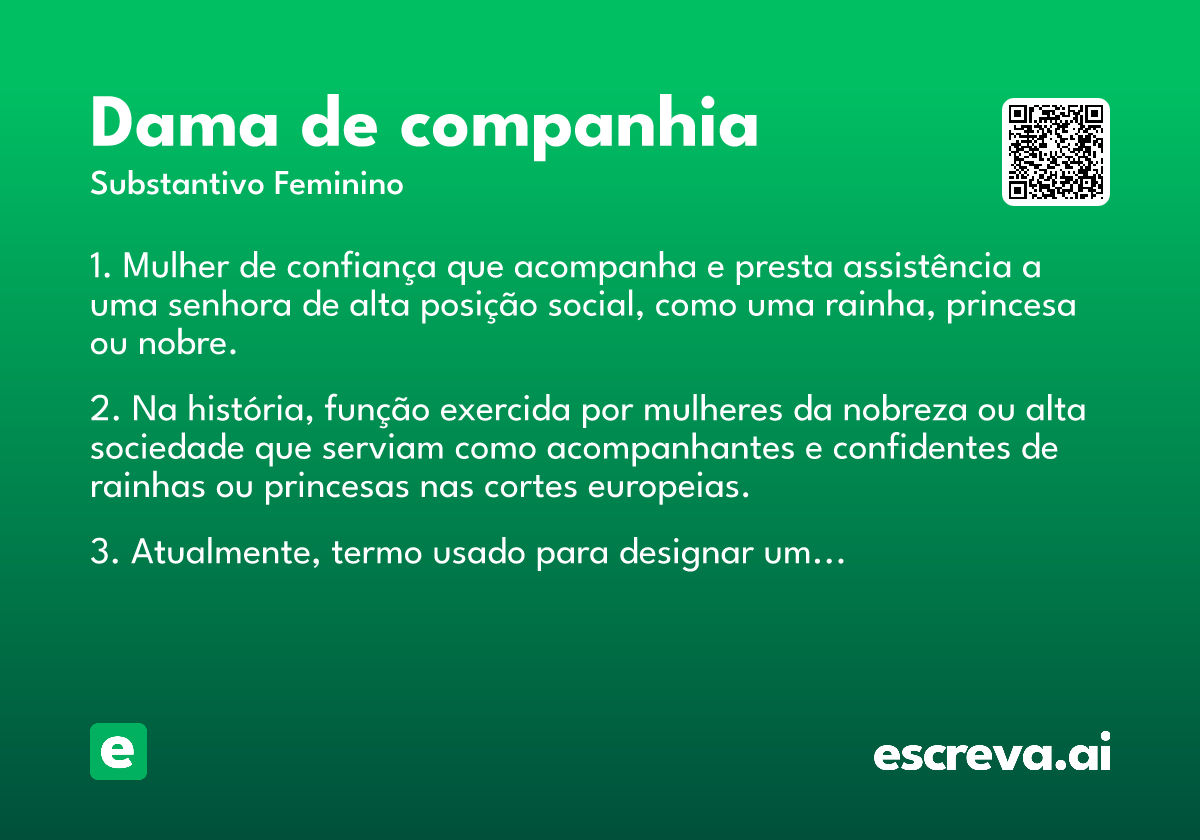 dama de companhia