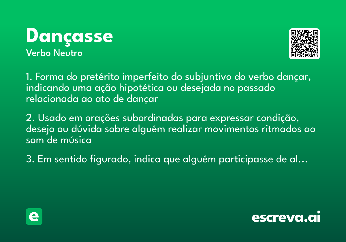 dançasse