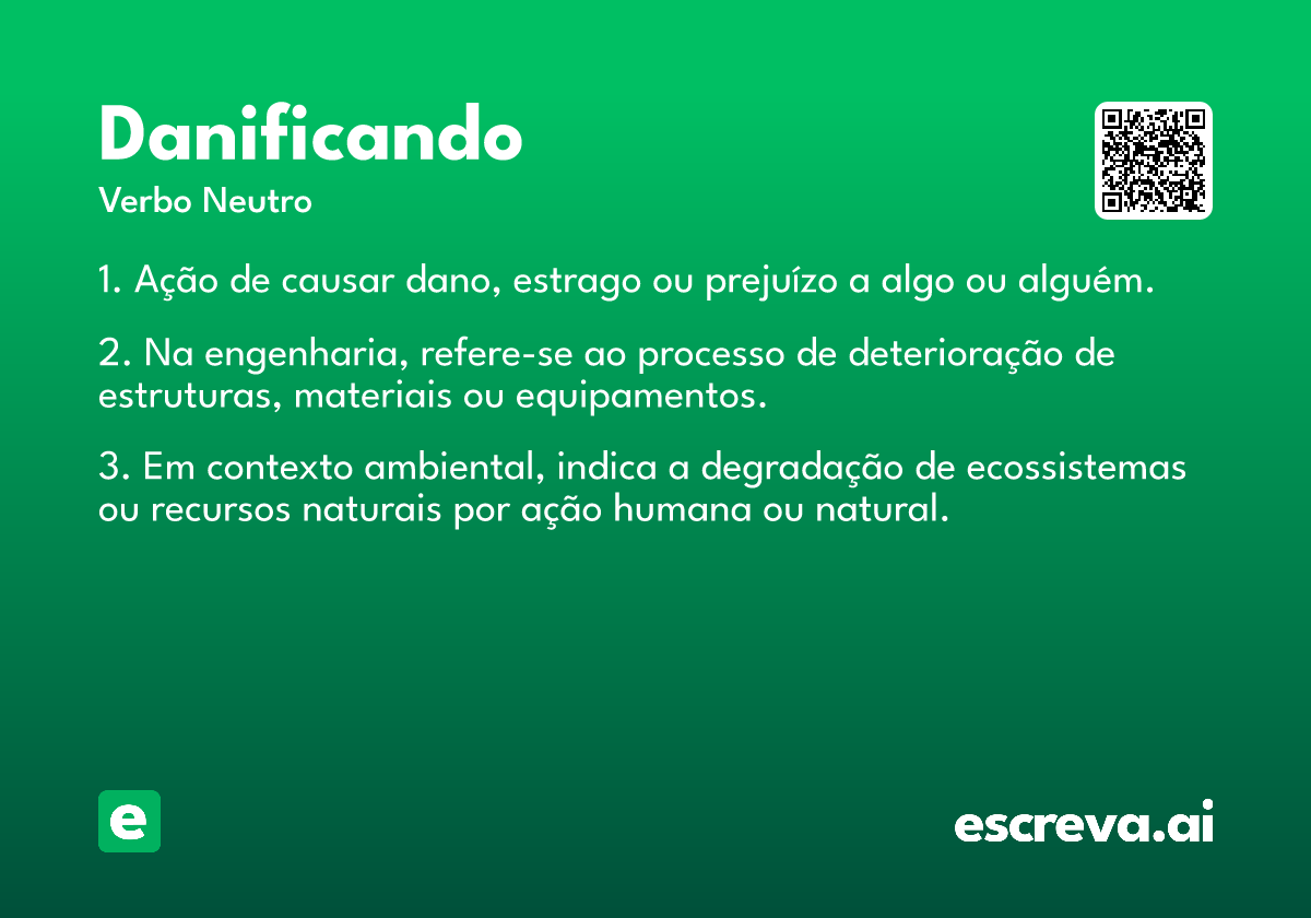 danificando