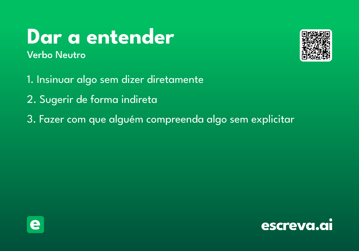dar a entender