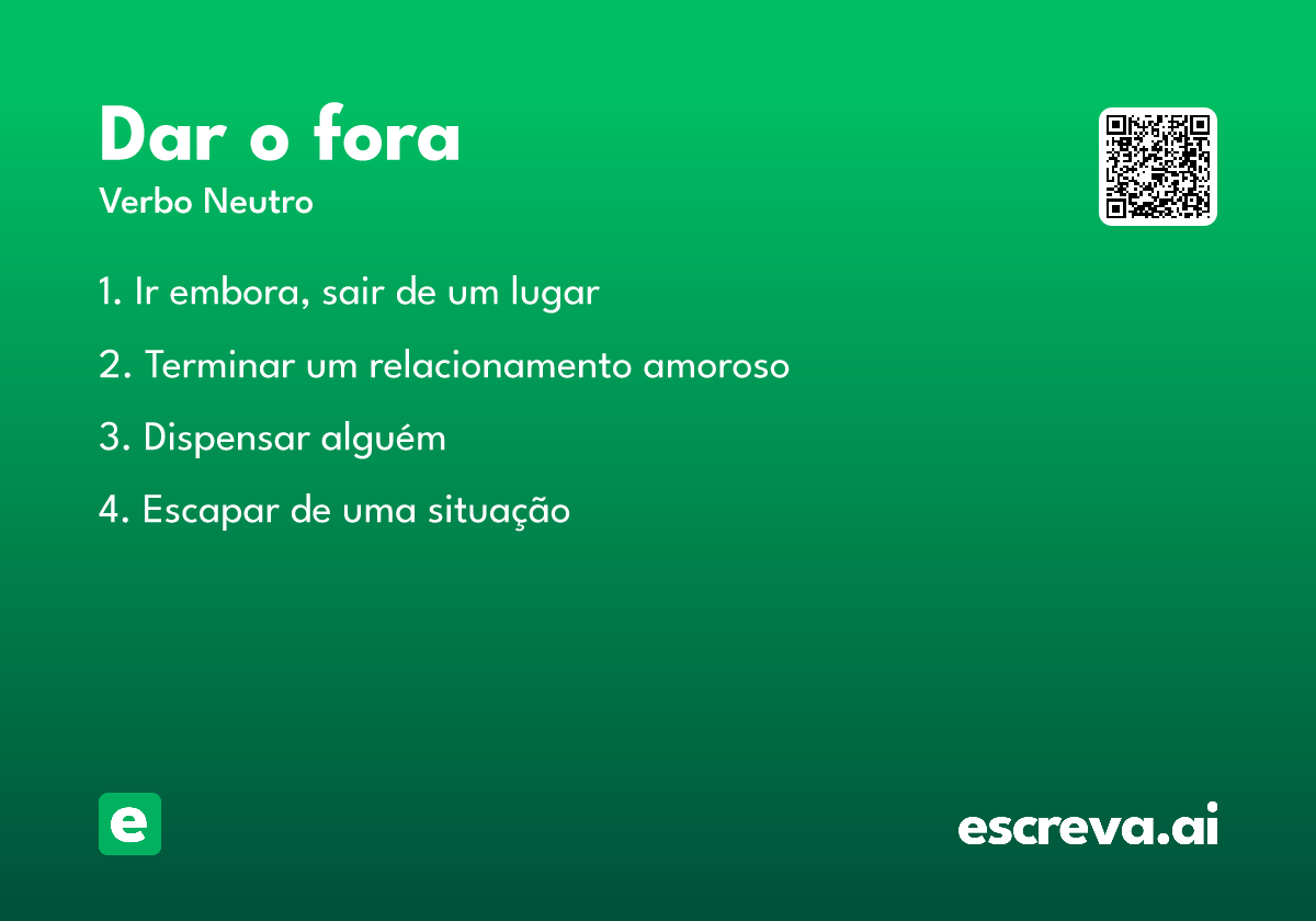 dar o fora