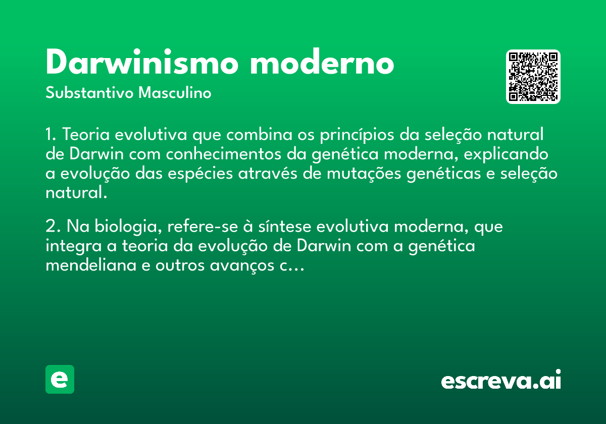 darwinismo moderno
