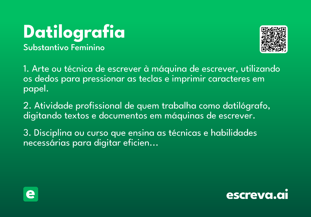 datilografia