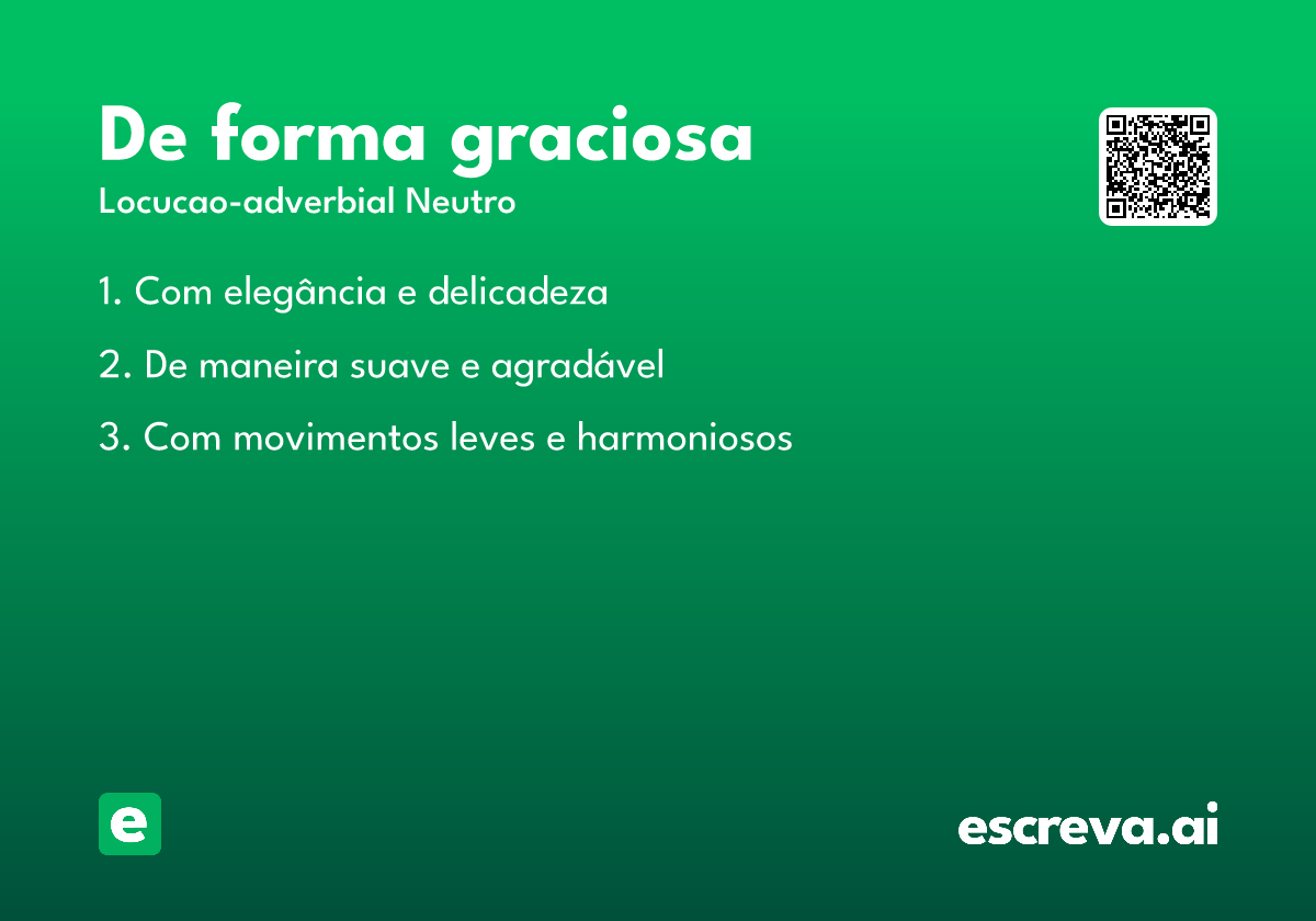 de forma graciosa
