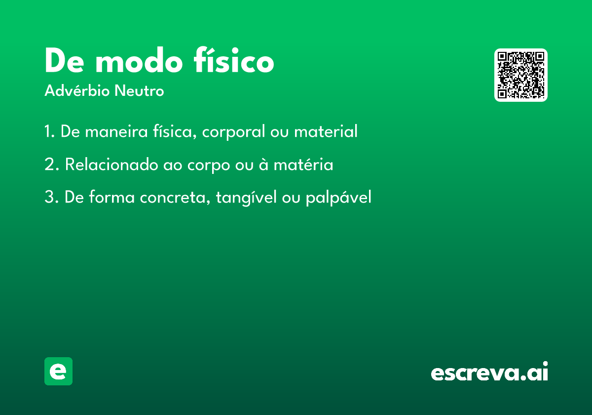 de modo físico