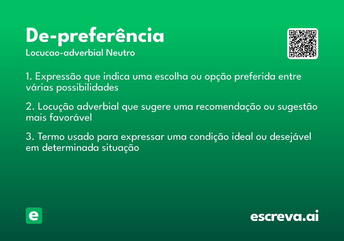 de-preferência