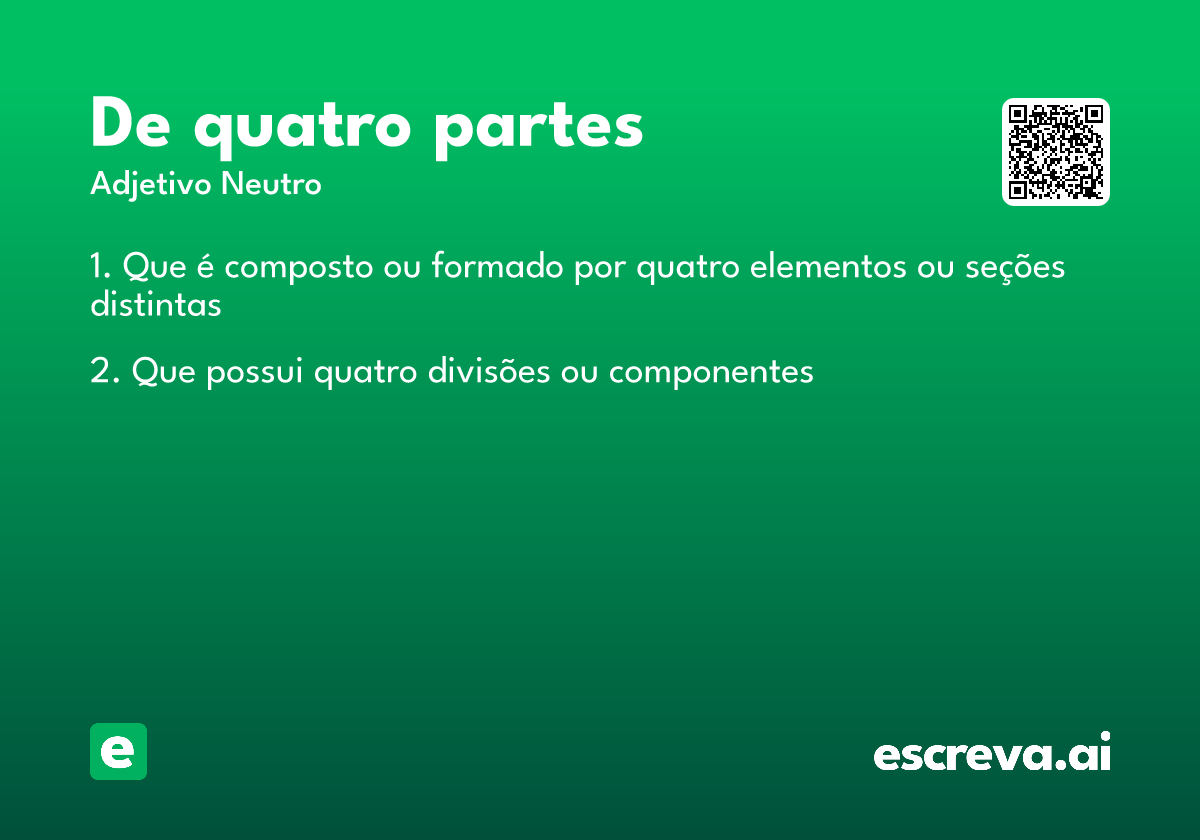 de quatro partes