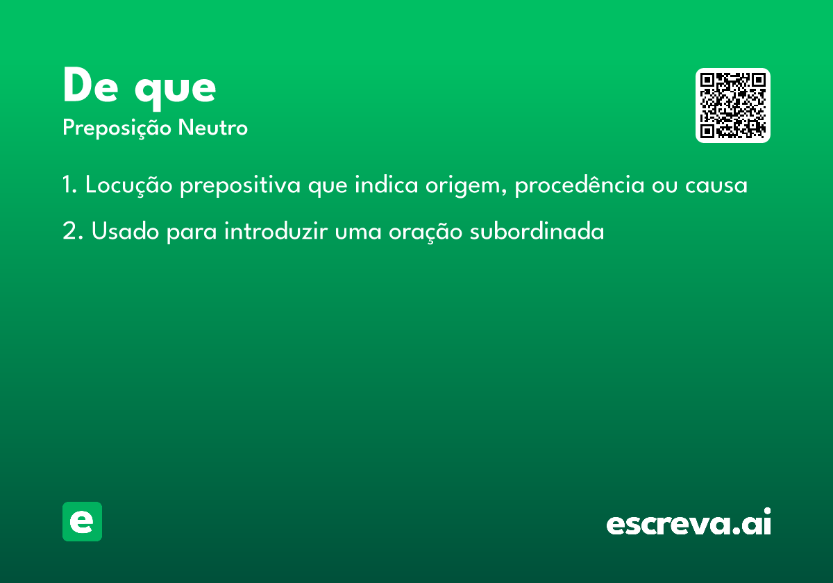 de que