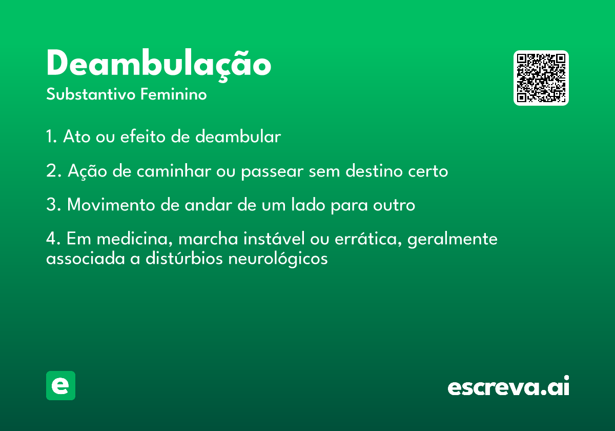 deambulação