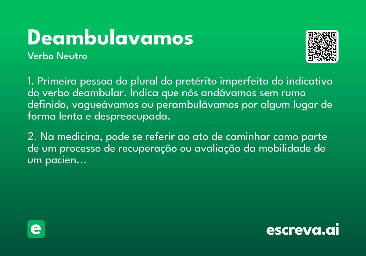 deambulavamos