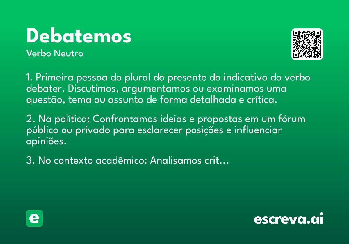 debatemos