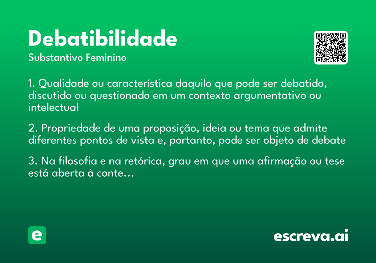 debatibilidade