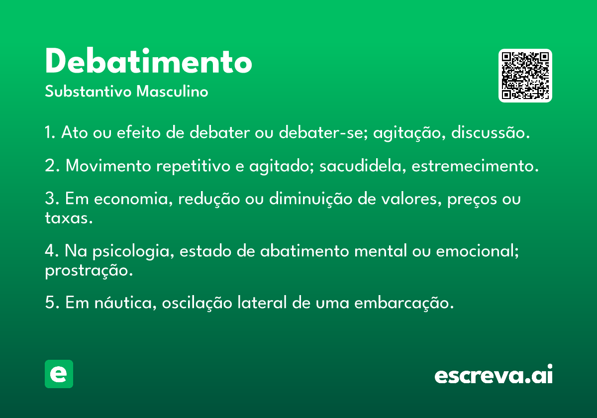 debatimento