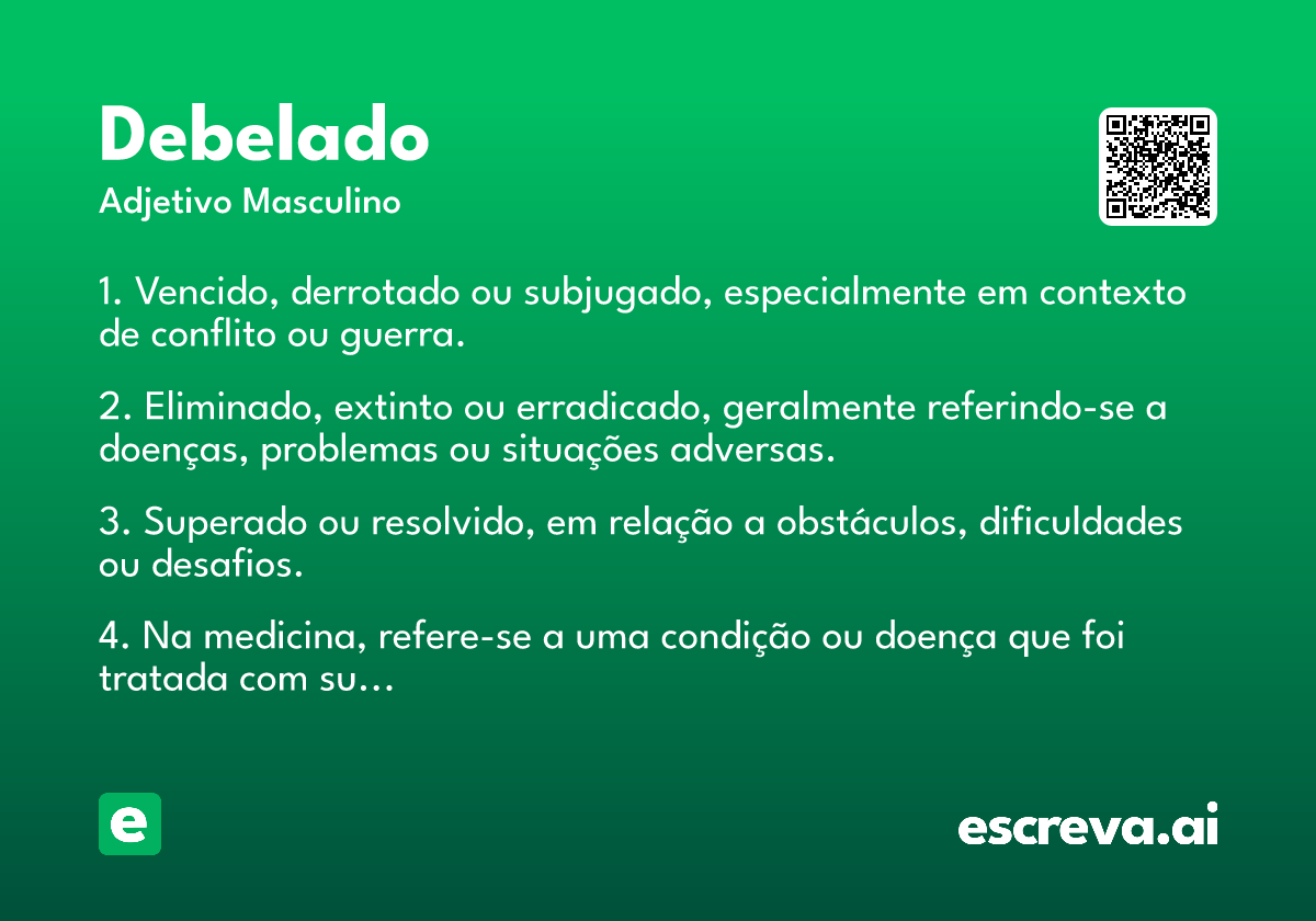 debelado