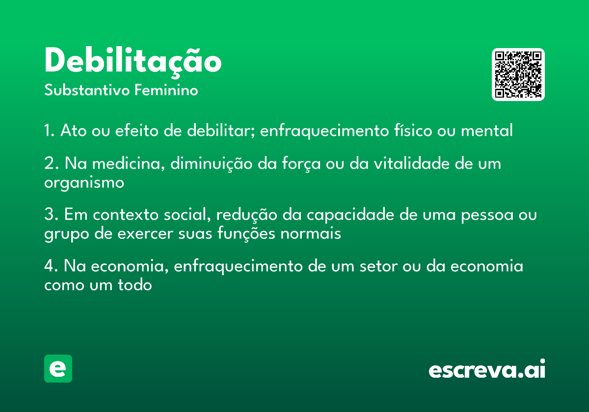 debilitação