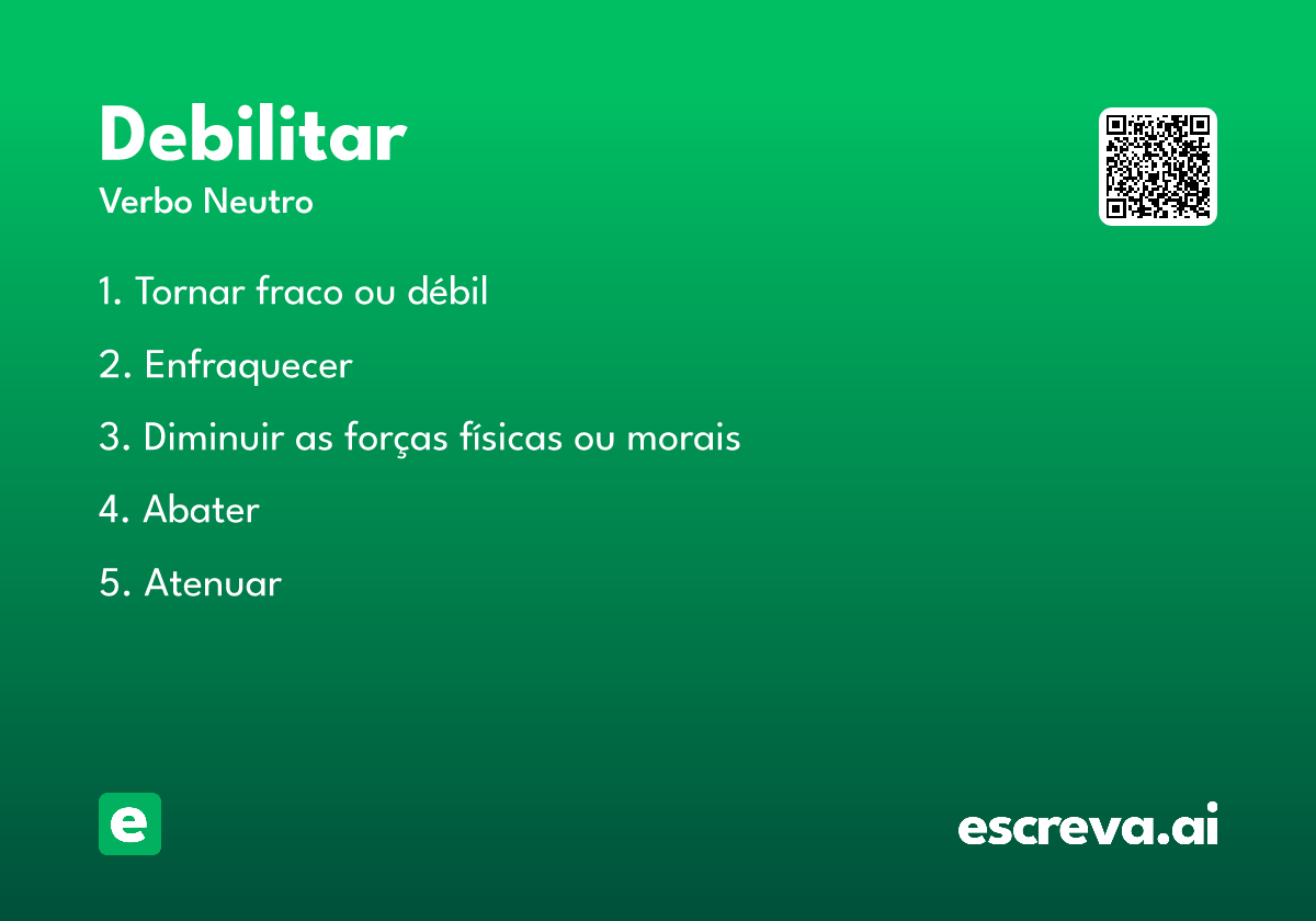 debilitar