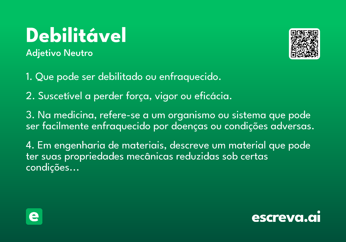 debilitável