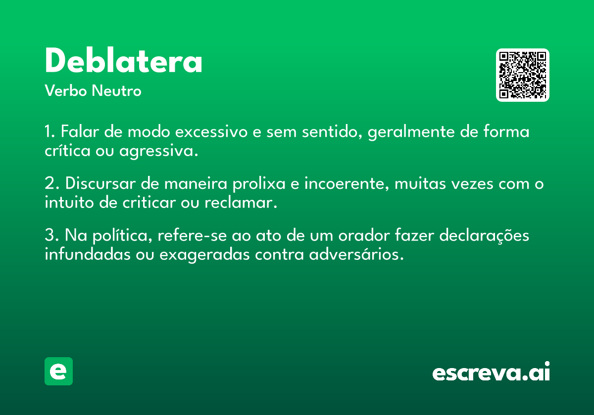 deblatera