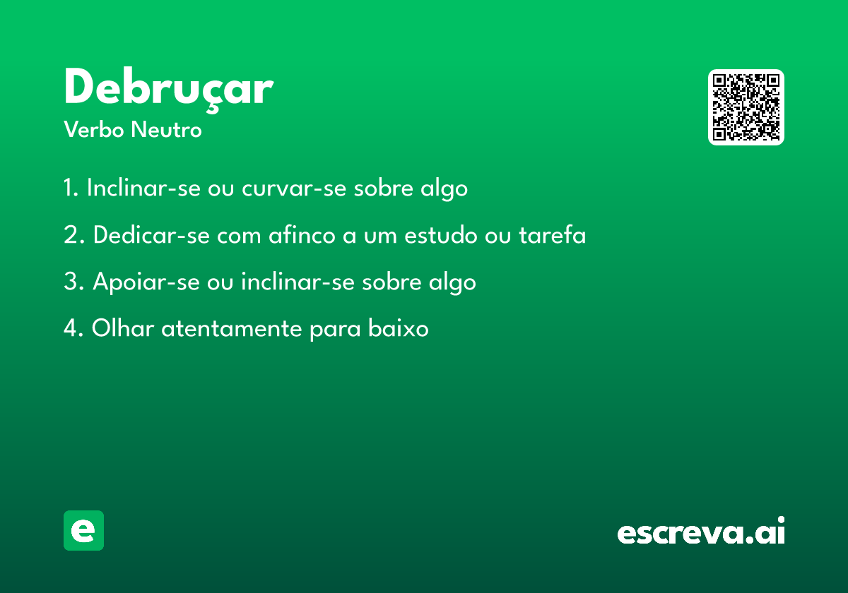 debruçar
