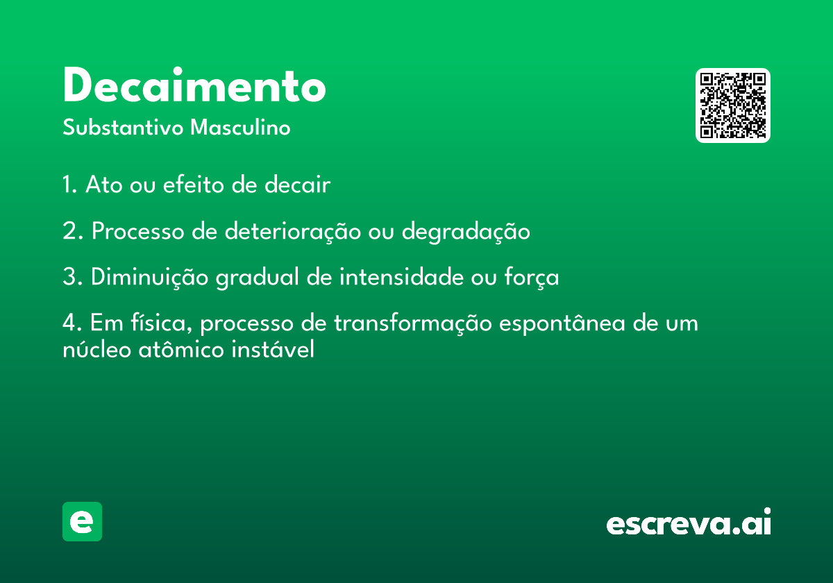 decaimento