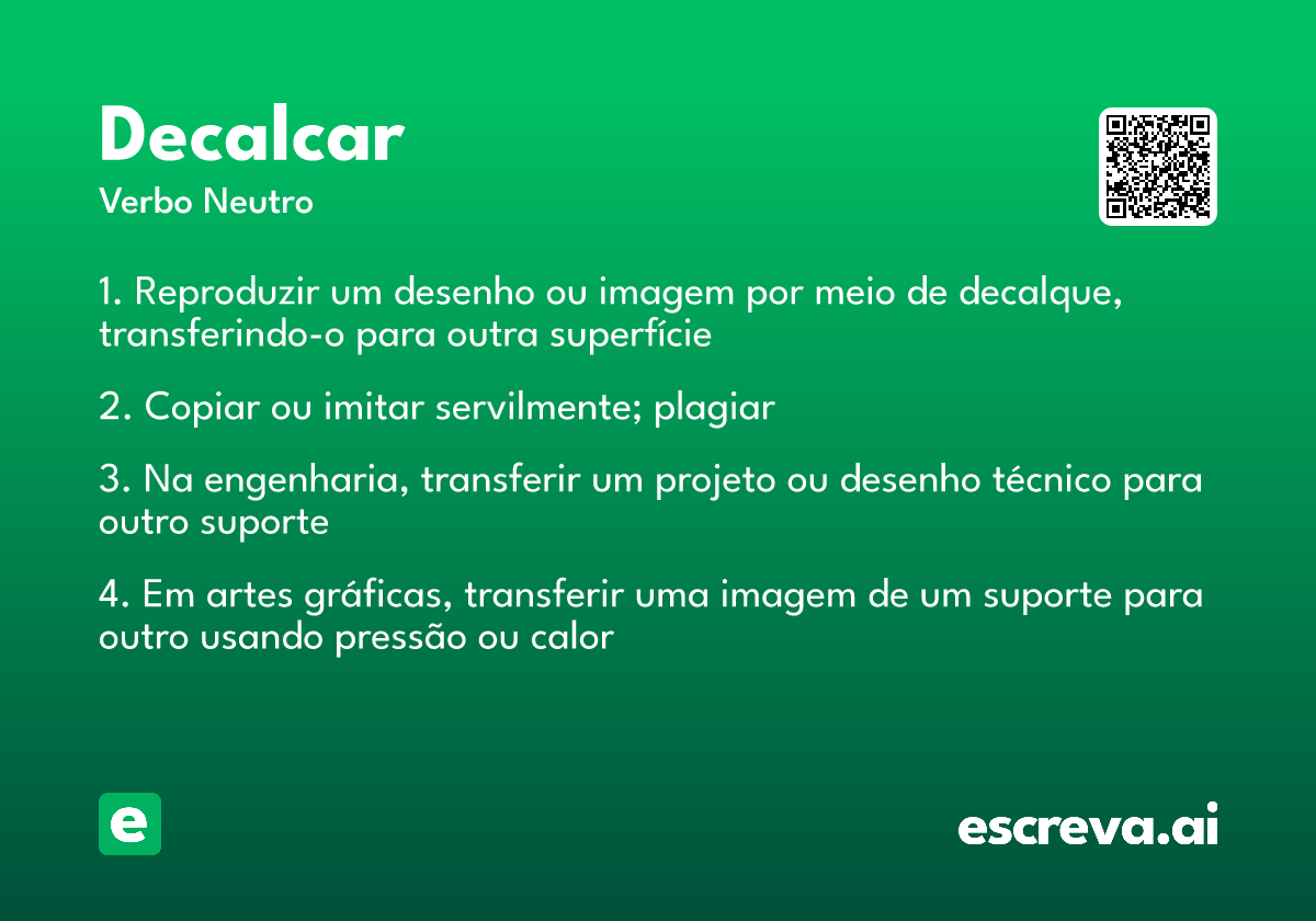decalcar