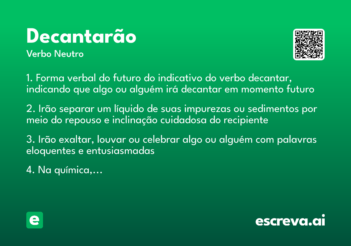 decantarão