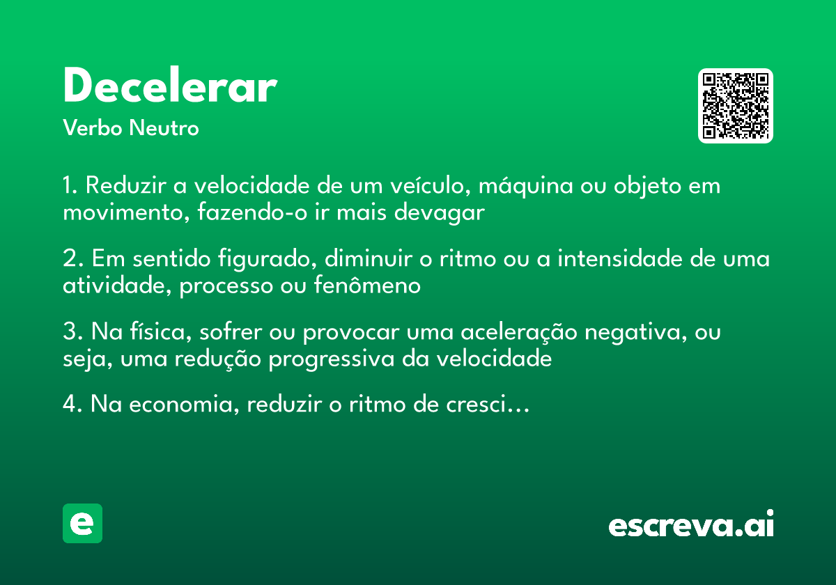 decelerar