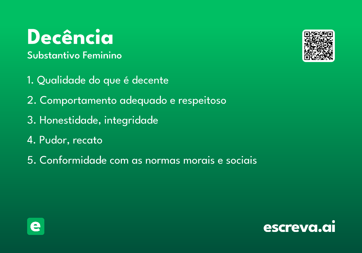 decência