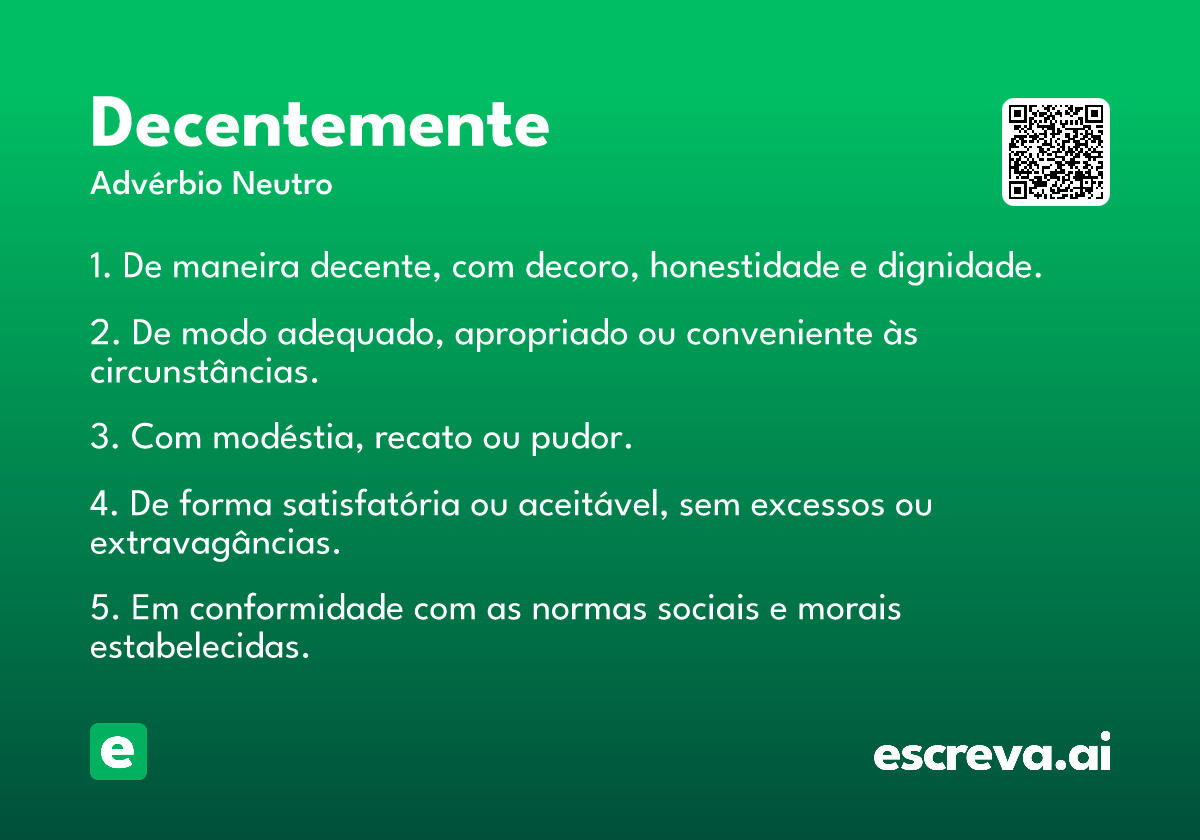 decentemente